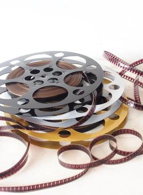 全新铁皮片轮电片盘含6胶片装饰影摆件YY653894道具怀旧老影胶片1