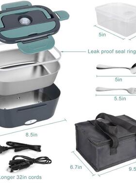 直销电热两饭便式携家车用热FSD-001饭保温盒便当免注水加热