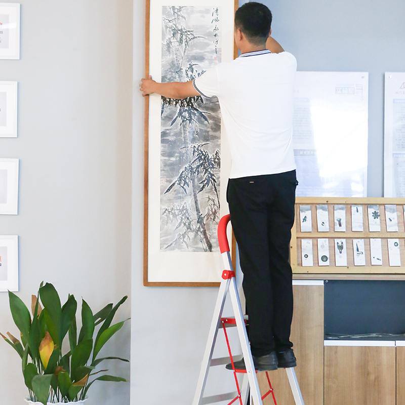 家用梯子折d叠加厚铝合金梯子人字梯四五六步室内爬梯扶梯伸缩楼