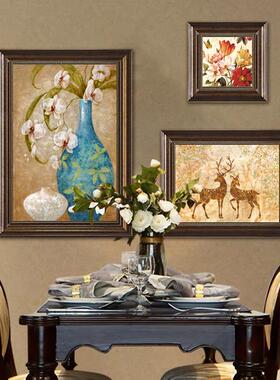 美式客背景墙组合挂画村田FM705068玄园厅小众壁画关餐厅复古乡装