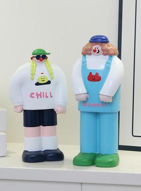 创意面包人件焙蛋糕店潮咖啡烘店橱柜吧台玩装饰品店摆BN-322B铺