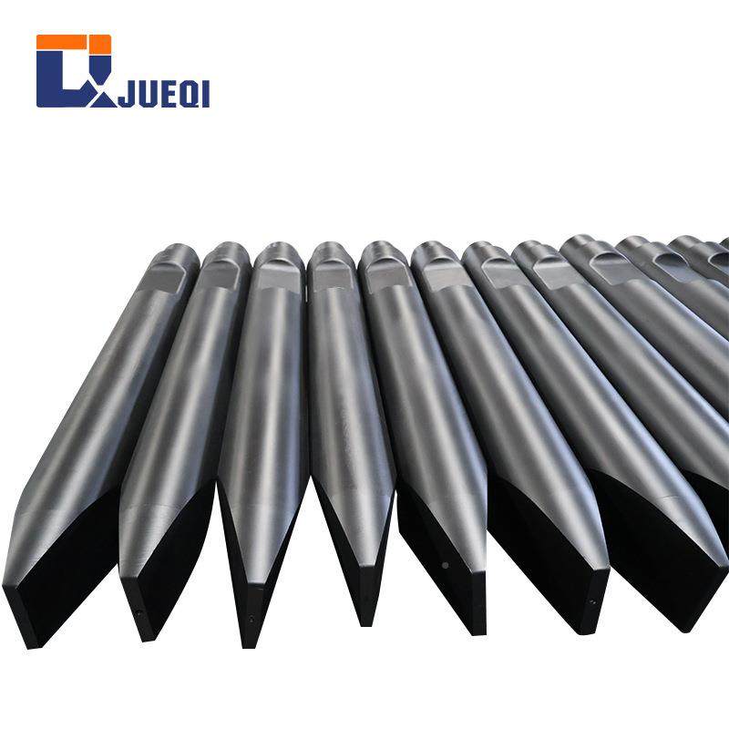 钎75破碎锤杆长高耐磨炮AZE钎钢钎开槽锻打加炮锤钎机械液压锤杆