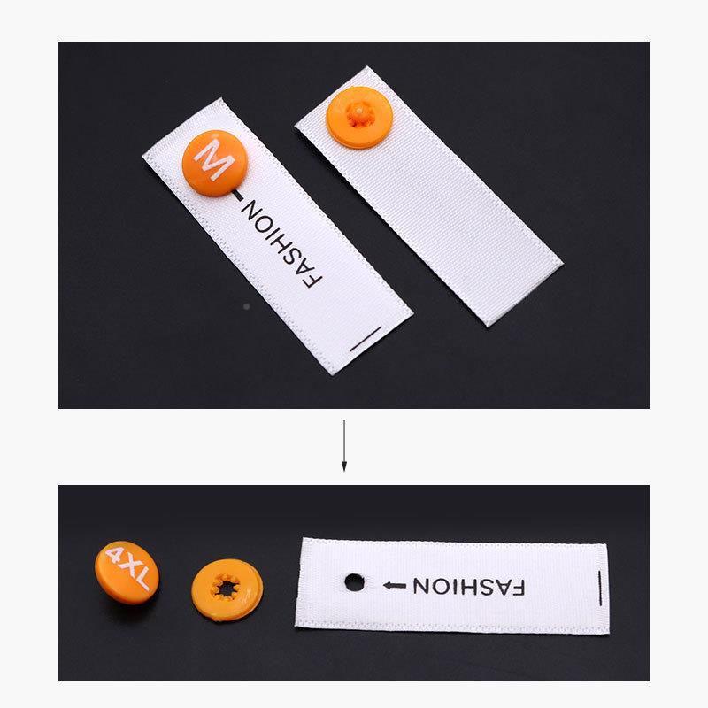 尺SLG码形尺码标尺码粒分码扣塑料二合扣服装扣按分码粒尺码圆织