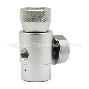 新款 苏打水机小3钢瓶接162头外接R21.4充气接头带0T0快0psi压力表