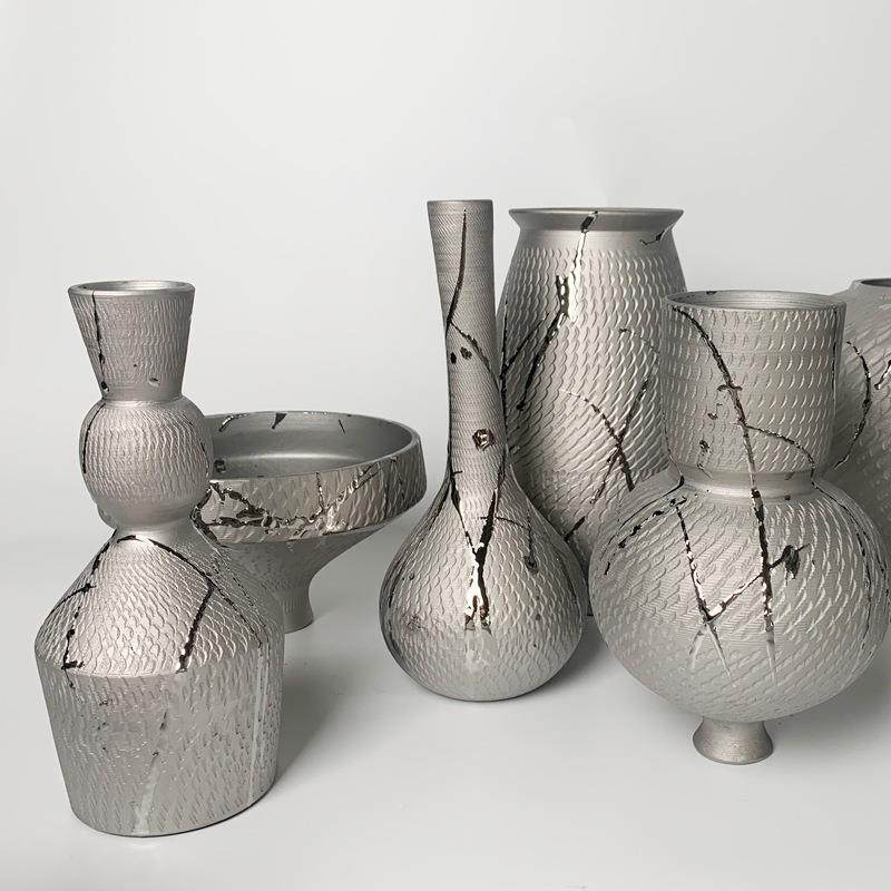 中式新IUO陶瓷镀件银花瓶花器摆样版房展厅客厅售楼处玄关饰品装,橡塑材料及制品,工业陶瓷,淘宝优惠券,粉丝福利购,淘宝优惠卷