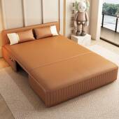 发床电动折叠两用多功能沙沙发红防猫爪布小户双人S 2029单型人伸