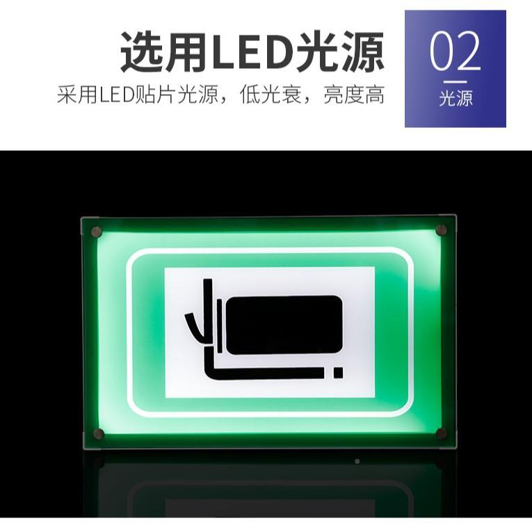 隧道指示灯求通救话电QSH消防安全标灯逃生道安全识出口标志指示