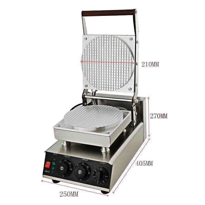 铝板电热蛋卷机商用雪糕脆皮机冰淇淋脆皮机虾片机商用蛋筒机