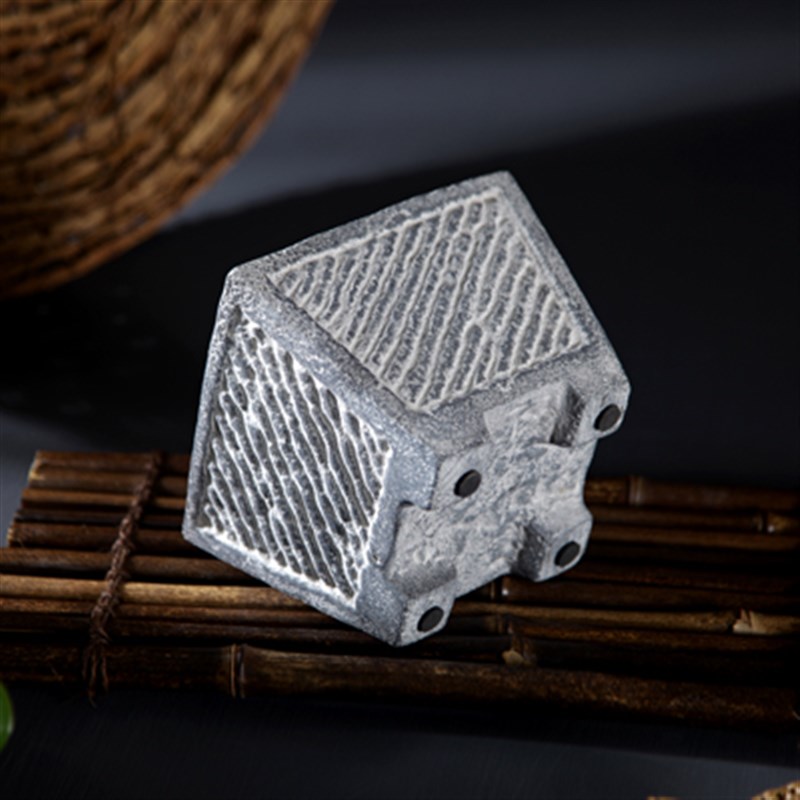 仿古青石火山石花器汉砖小石头多肉文竹盆吸水小石槽X花盆菖蒲石