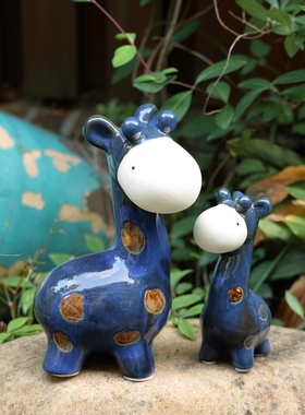 治愈风电视柜酒柜玄关柜小鹿摆件入户现代简约P客厅新房卧室装饰