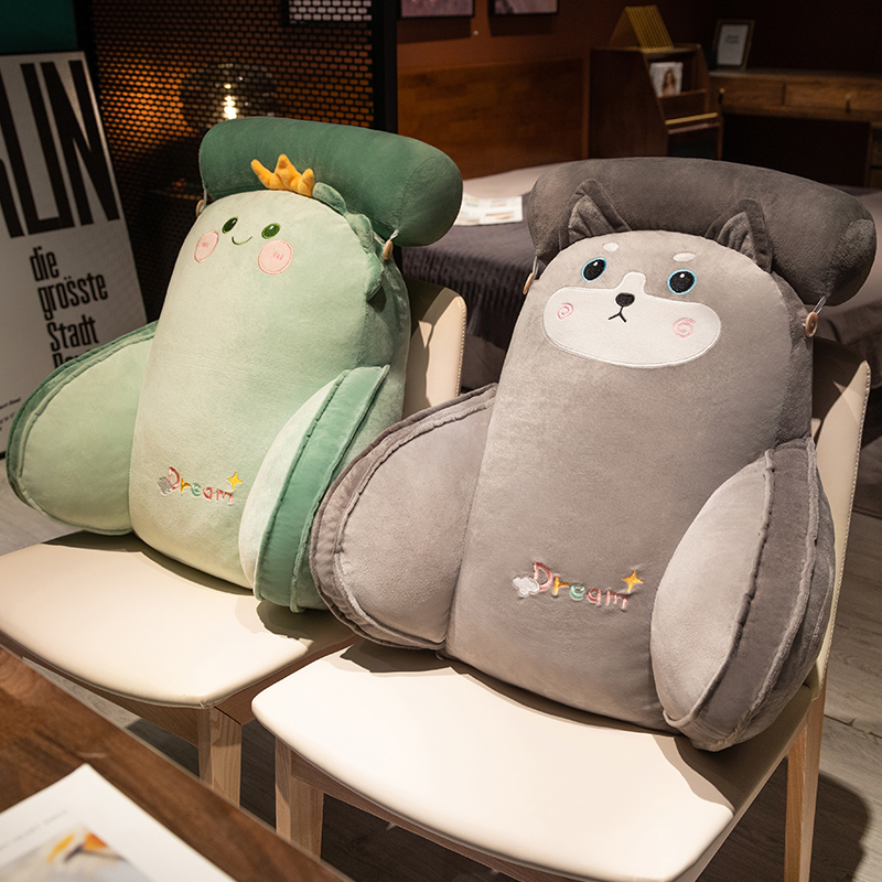 办公室腰靠靠垫护l腰靠背椅子腰托卡通腰垫座椅久坐腰部支撑可拆