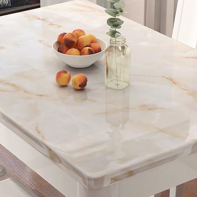 大理石餐桌现代简约实木方桌家用1.3m长方形吃饭桌子小户型饭厅用