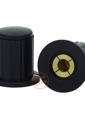 黑色塑料旋钮单圈多圈电位器帽子WXD3 WH5-1A螺纹孔径4mm KYP16-4