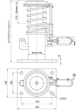 东方富达缓冲器YH71A80 YH72B/175 YH73A/210 YH74A/275YH75A/435