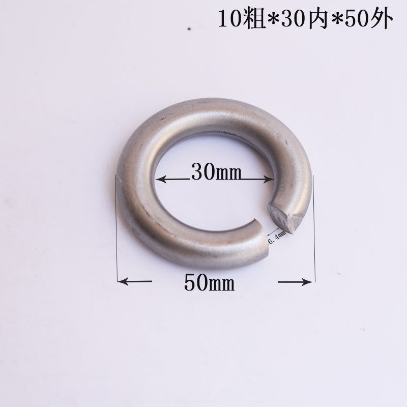 不锈钢304开口圆环圆形圈定制带豁口圆环定做机械弹簧机圈圈10粗