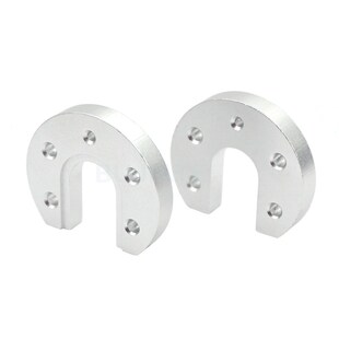 3D 打印机配件Reprap Kossel E3D V5/V6热端圆形固定铝板喷砂氧化