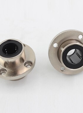 中间圆法兰嵌入式直线轴承LMFC/M10 12 16 20 25 30 35 40LUU电镀