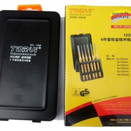 真宗多威6件套圆柱冲/冲子/中心冲/销子冲/钳工錾子 德国品牌包邮