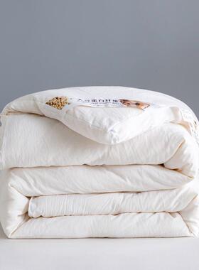 白色酒店大豆秋冬被子春秋被冬被加厚保暖棉被芯150x200x230双人