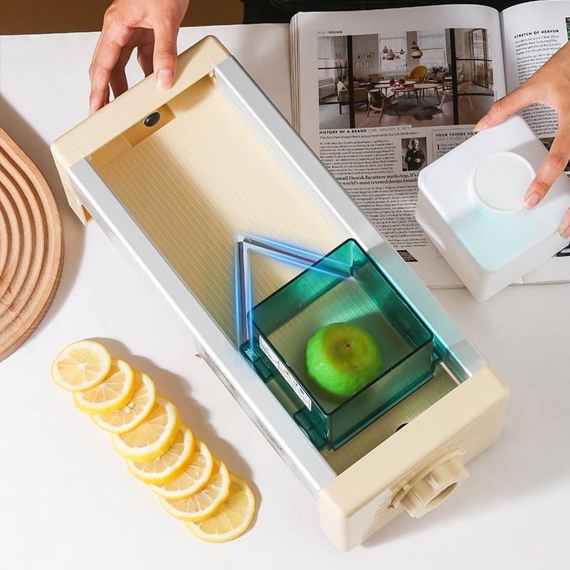 柠檬切片器商用奶茶店专用西柚水果切片机家用手动切柠檬神器配件图片