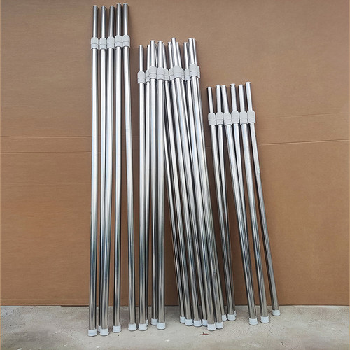 不锈钢伸缩旗杆加厚户外导游杆