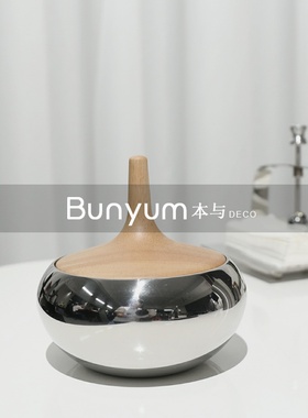 简约现代b创意糖果罐家居摆件收纳罐餐厅客厅民宿大厅家用软装饰