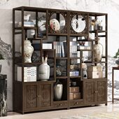 博古架中式 茶柜置物架客厅茶叶放置架非实木多宝阁摆件展示架书架