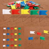 彩旗钉软木图钉 地图标注红旗钉 地标钉彩色 长针小旗钉 40枚盒装