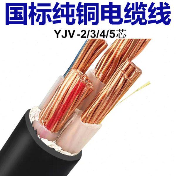 国标纯铜VV  YJV 22 4芯5心电缆3*6铜芯25平方架空线 电力硬电线
