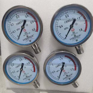 富阳宏盛全不锈钢压力表耐震充油YN100BF 1.6MPA全规格