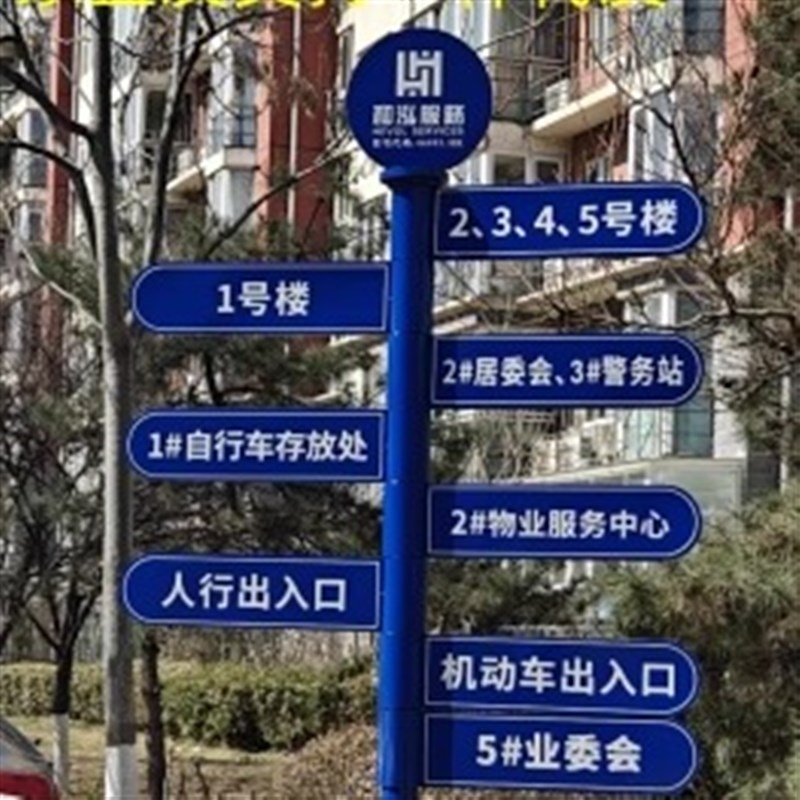 路标路牌指示牌路标识引路指引分流小H区指引牌旅游区路牌路边标