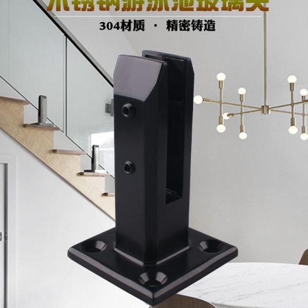 不锈钢玻璃免打孔夹栏杆楼梯底座扶手立柱脚配件钢化玻璃固定夹子,基础建材,玻璃夹,淘宝优惠券,粉丝福利购,淘宝优惠卷