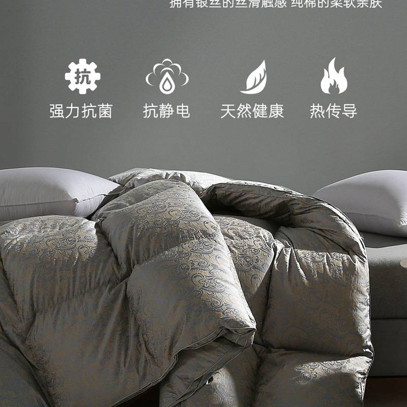 进口匈牙利95%白鹅绒98%吊吊绒冬季保暖羽绒被芯鹅绒被羽绒被鸭绒