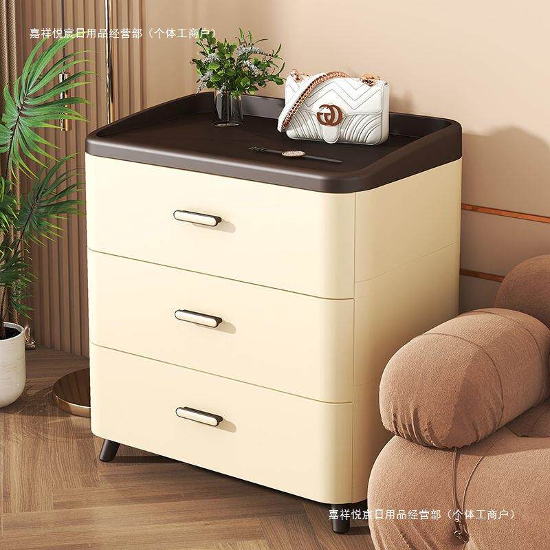 收纳柜抽屉式置物柜家用卫生间浴室塑料多层储物柜简约卧室床头柜