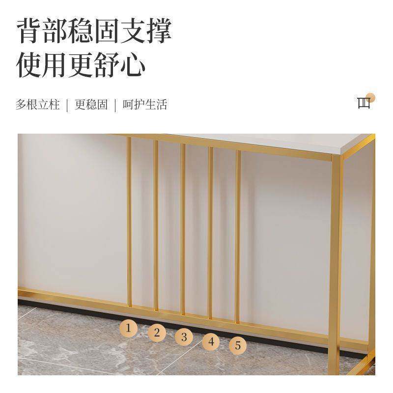 网红置物架入户家用门厅柜简易桌子玄关柜桌小户型玄关架铁艺桌子