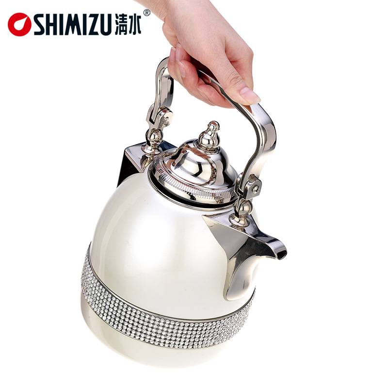 SHIMIZU/清水欧式保温壶家用玻璃内胆热水瓶精品中东暖壶SM-2222