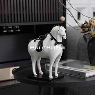 新中式战马摆件盛唐一马当先软装客厅桌面电视柜酒柜新房装饰饰品
