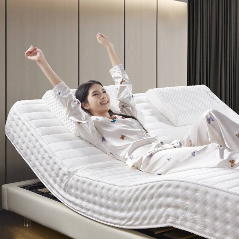 AI语音智能电动床垫睡眠监测止鼾智能床助起按摩智能床垫源头工厂
