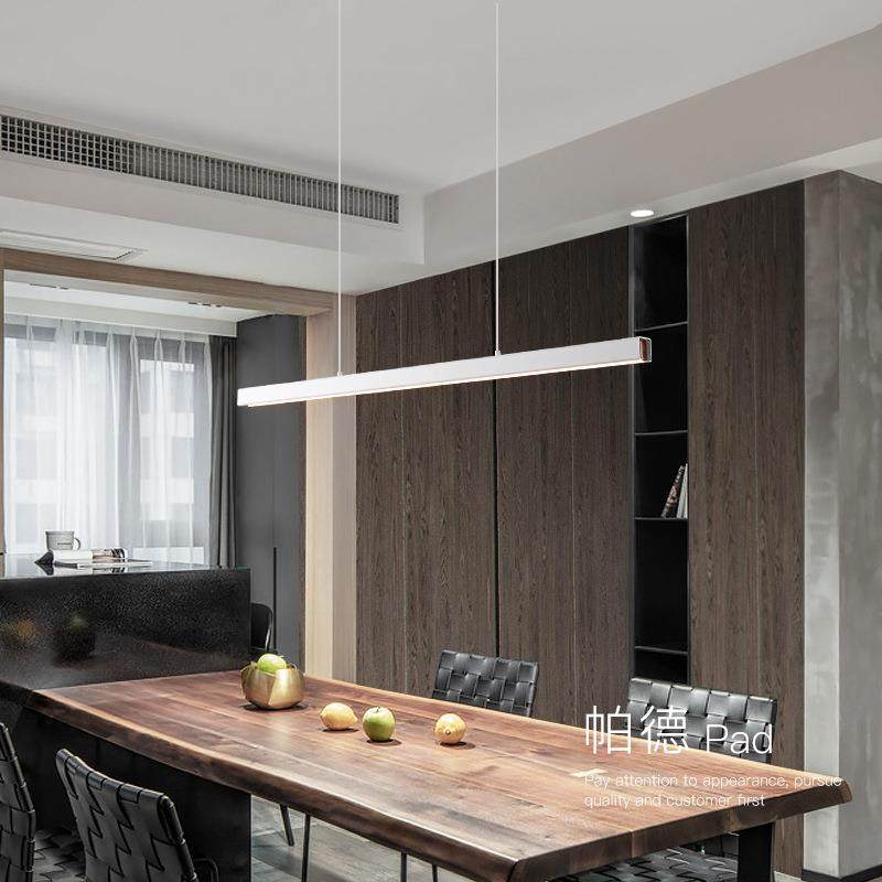 设计师餐厅吊灯简约现代一字长条餐桌吧台灯极简网红前台办公室灯,家装灯饰光源,智能吊灯,淘宝优惠券,粉丝福利购,淘宝优惠卷