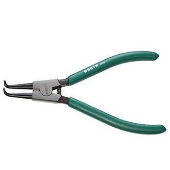 工具轴用曲口卡簧钳外卡弯嘴卡簧钳7寸72002