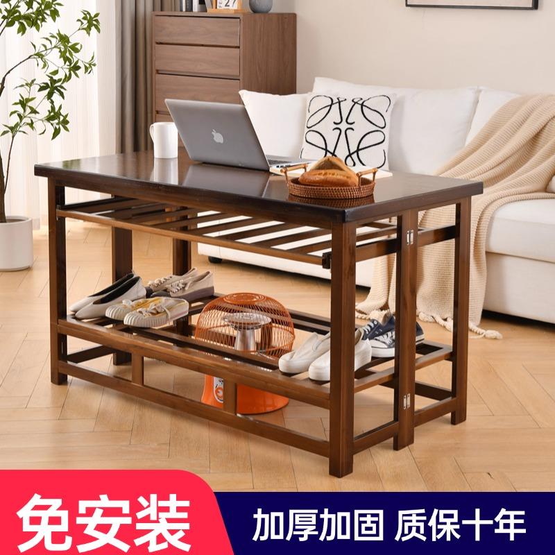 烤火桌子家用长方形简易多功能折叠烤火架楠竹1.2米冬季取暖桌