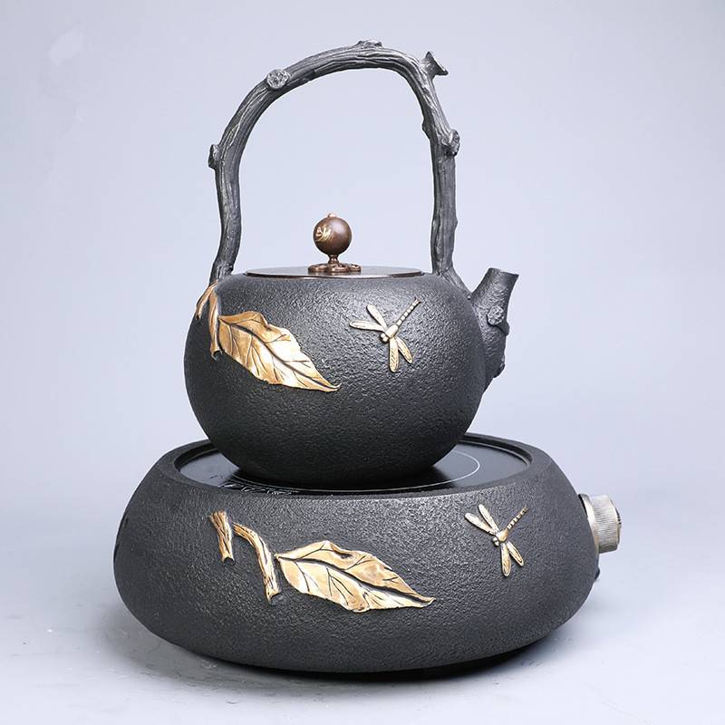 玄逸堂铸铁茶壶铁壶烧水壶煮电陶炉煮茶泡茶茶具套装家用轻奢