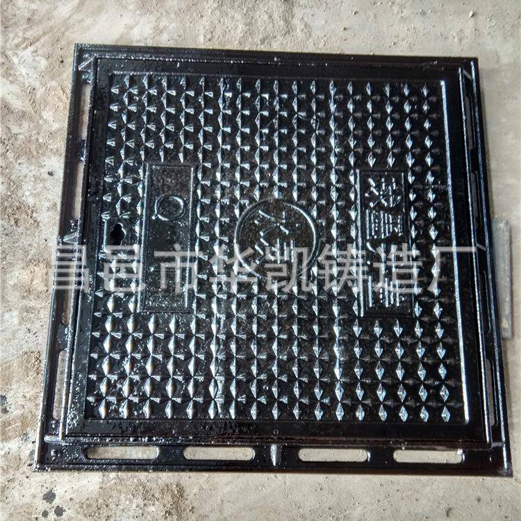 专业生产球墨铸铁方形井盖球墨铸铁方形雨水井盖通用下水道井盖