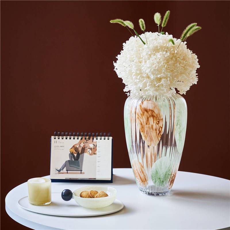 碧轩透明玻璃花瓶水培干花插花客厅装饰品摆设餐桌鲜花插花瓶摆件