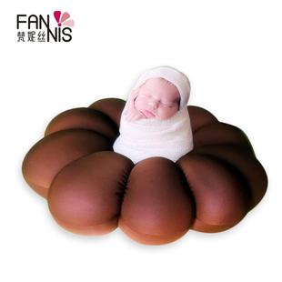 新生儿摄影道具花朵造型抱枕拍摄影棚拍照造型垫子甜甜圈坐垫靠垫