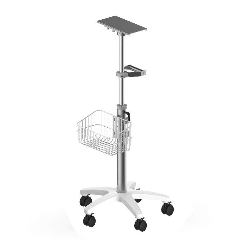 监护仪推车电脑设备架子仪器设备推车支架可升降大把手性价比优选