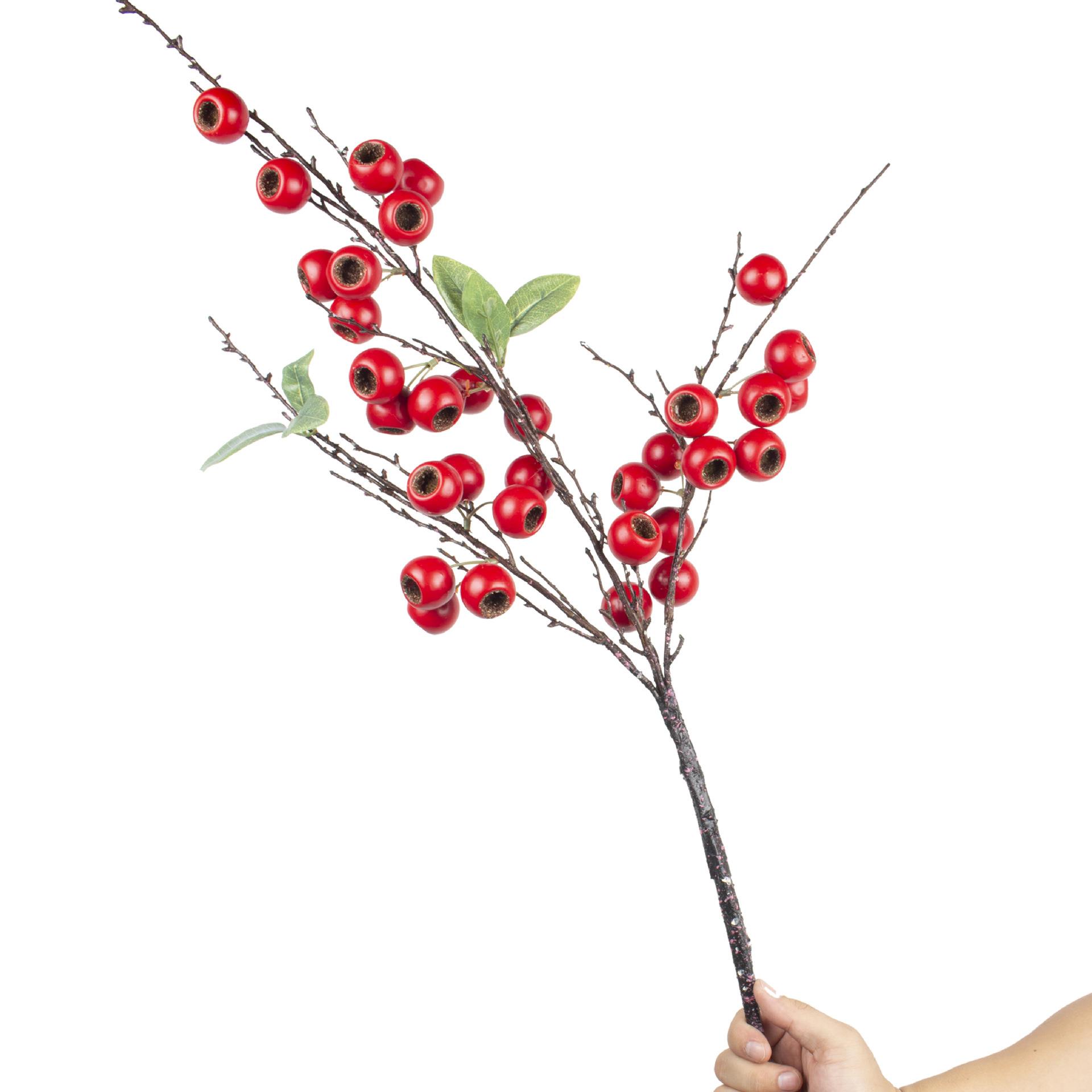 发财果仿真果子枝条家居卧室绿植装饰果浆树树枝餐桌仿真绿植摆件