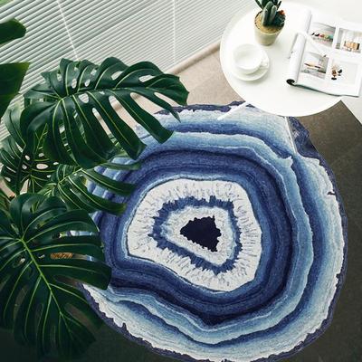 天津武清圆地毯书房客厅地毯家用圆形地垫可水洗北欧简约地垫地毯