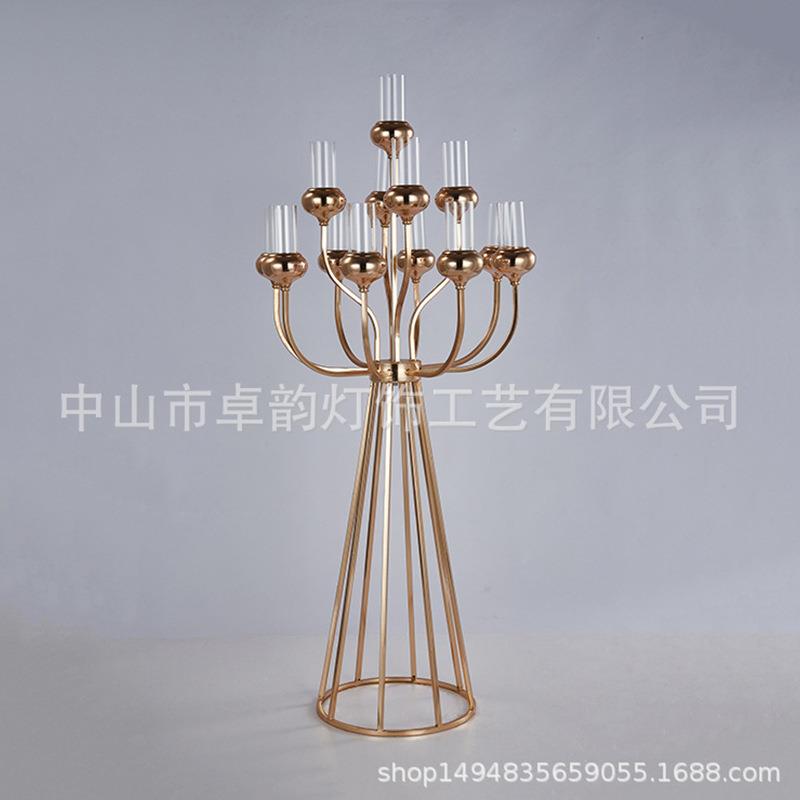 婚庆道具婚礼堂装饰路引派对活动商务演出桌面布置酒店用品烛台