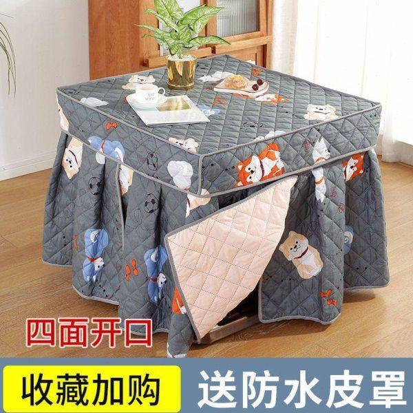 新款电烤火桌布罩正方形电烤炉套罩烤火被揭盖方桌布罩取暖桌罩套,居家布艺,微波炉罩,淘宝优惠券,粉丝福利购,淘宝优惠卷